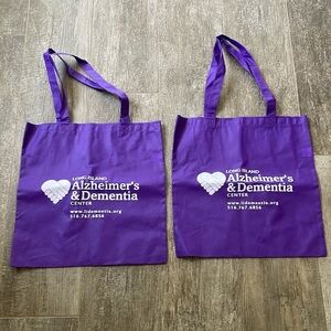 Purple Re-Usable Alzheimer’s & Dementia Tote bag (3)